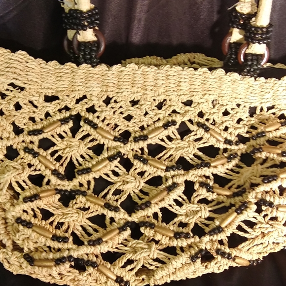 Straw Corn Husk Beach Summer Purse - Picture 4 of 8